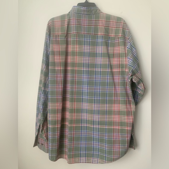 Tommy Bahama Long sleeve detail cuffs Paradise Poplin Plaid button down shirt XL - Picture 4 of 9
